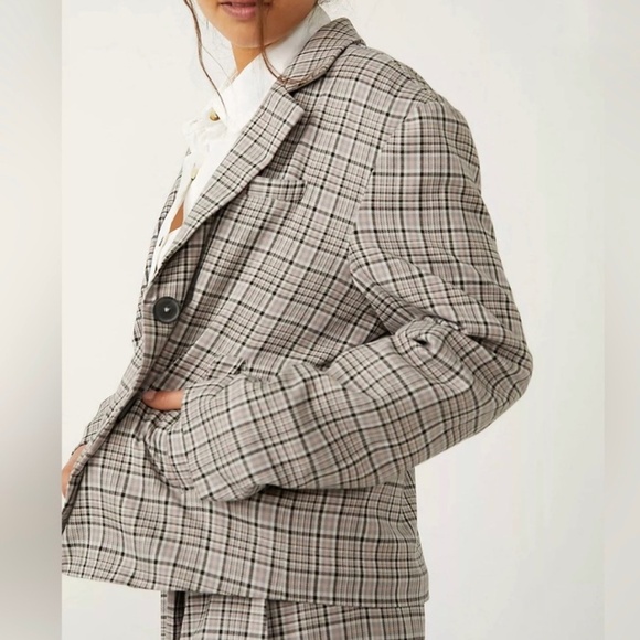 We the People Cali Blazer in Neutral Combo Free People - Picture 4 of 12